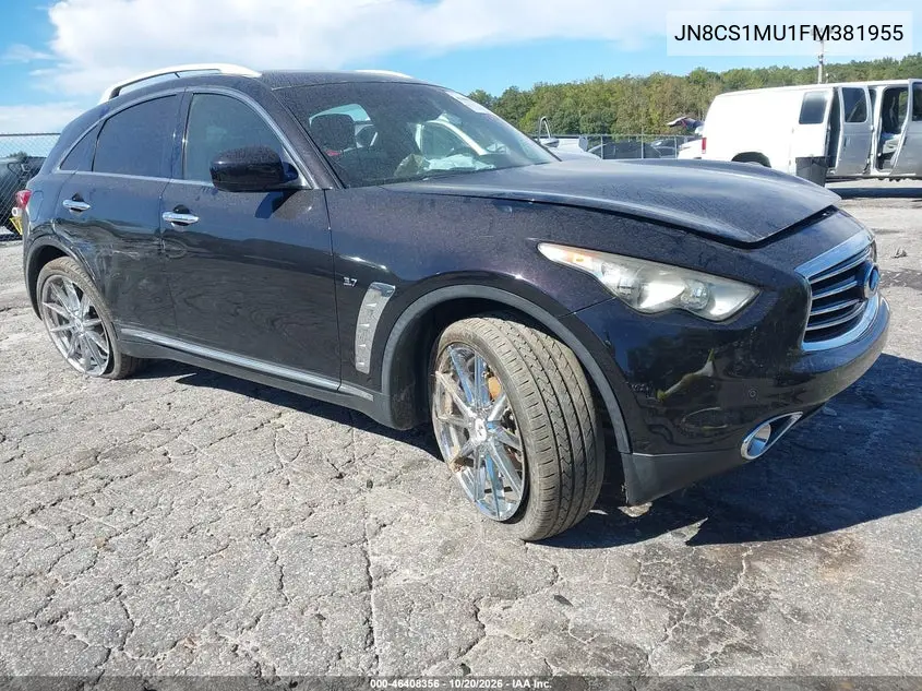 INFINITI QX70 2015, VIN JN8CS1MU1FM381955