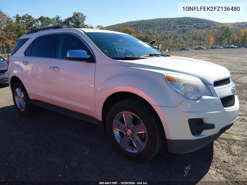 CHEVROLET EQUINOX 2015, VIN 1GNFLFEK2FZ136480