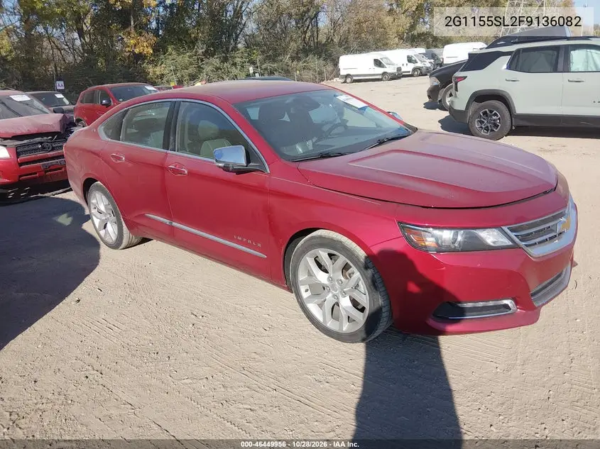 CHEVROLET IMPALA 2015, VIN 2G1155SL2F9136082