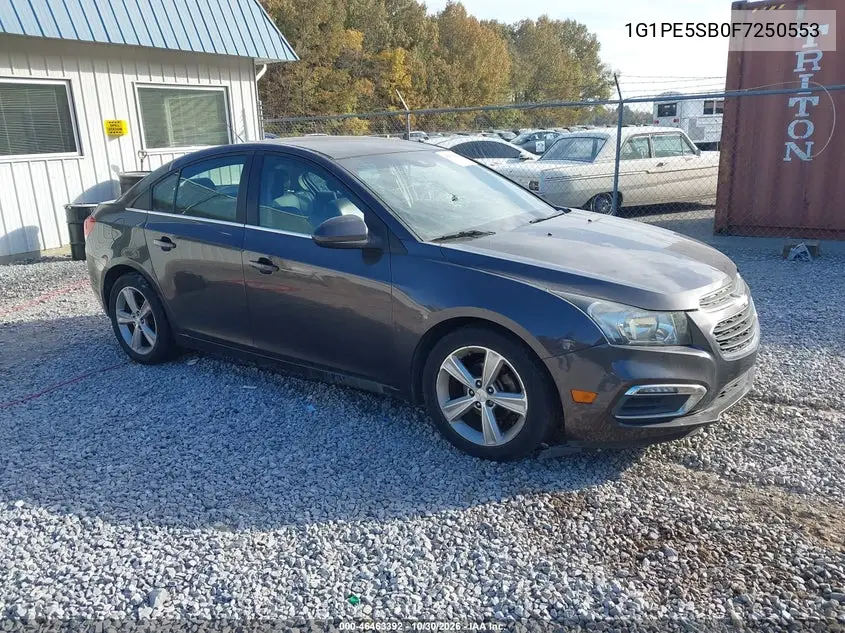 CHEVROLET CRUZE 2015, VIN 1G1PE5SB0F7250553
