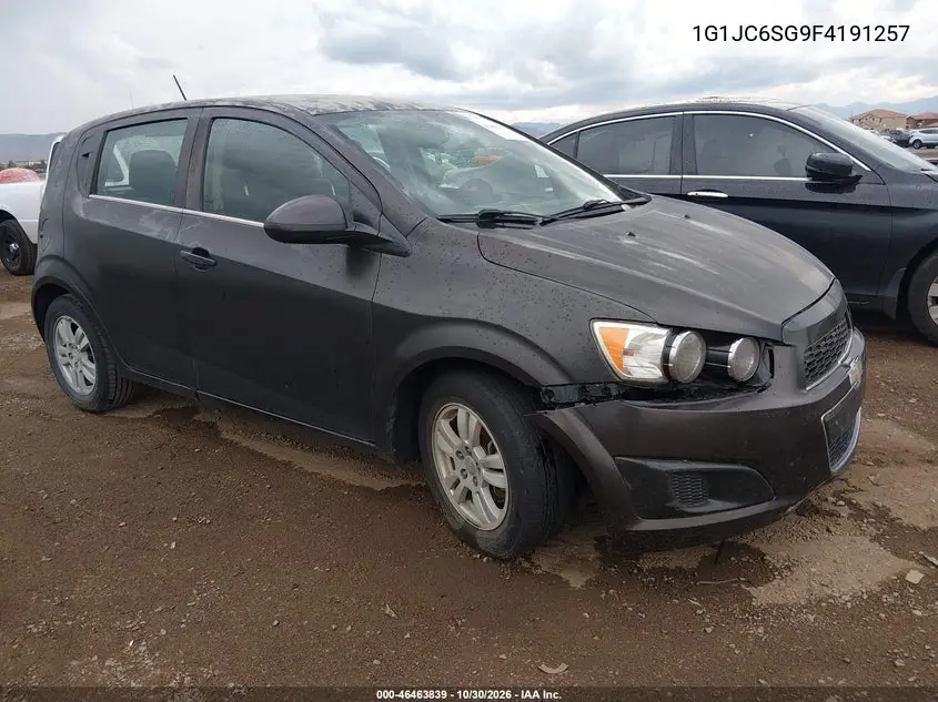 CHEVROLET SONIC 2015, VIN 1G1JC6SG9F4191257