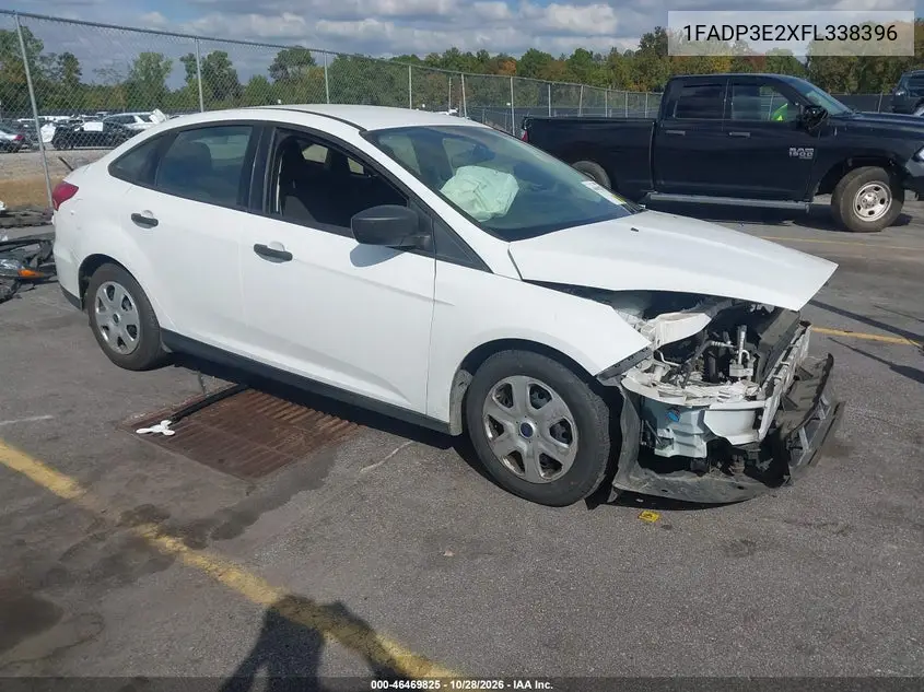 FORD FOCUS 2015, VIN 1FADP3E2XFL338396