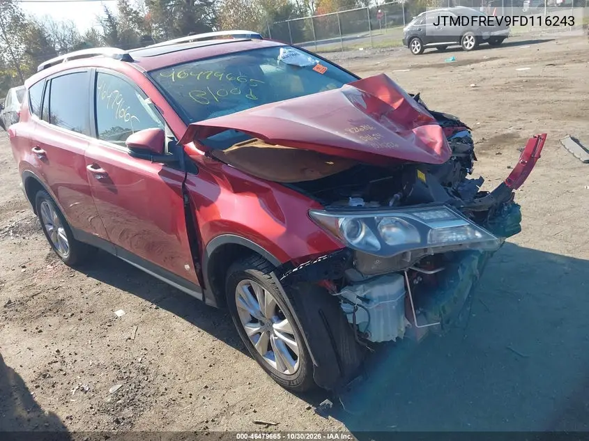 TOYOTA RAV 4 2015, VIN JTMDFREV9FD116243