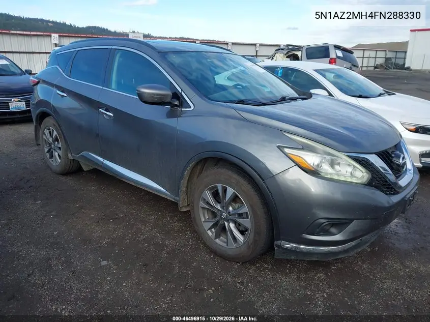 NISSAN MURANO 2015, VIN 5N1AZ2MH4FN288330