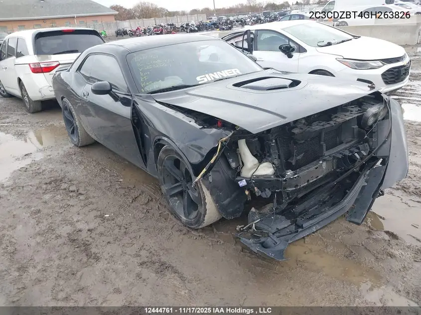 DODGE CHALLENGER 2016, VIN 2C3CDZBT4GH263826