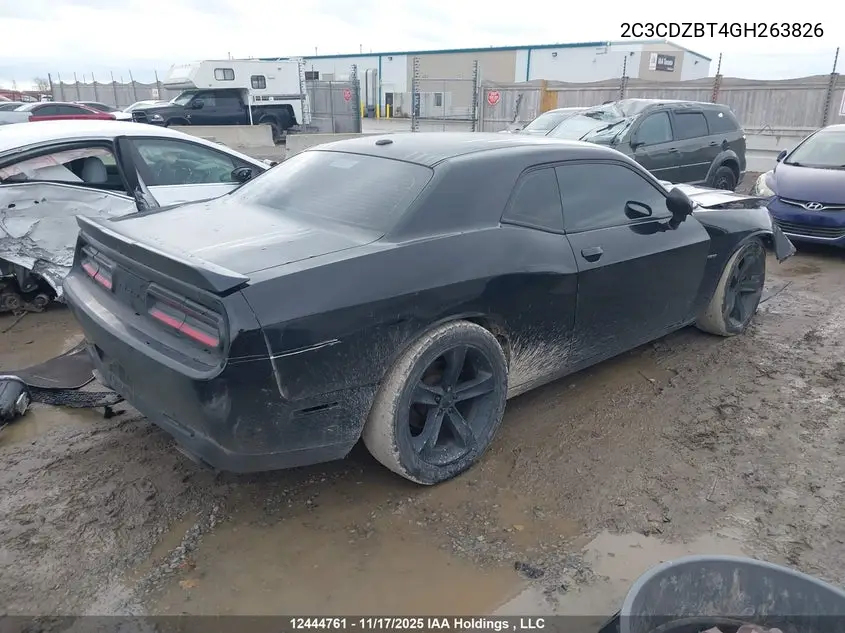 2016 DODGE CHALLENGER VIN 2C3CDZBT4GH263826 — фото 4