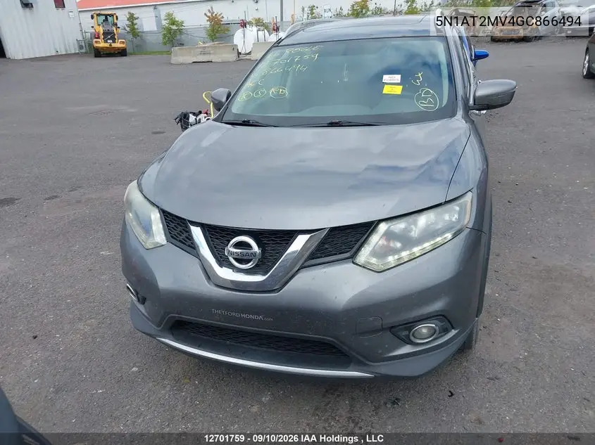 2016 NISSAN ROGUE VIN 5N1AT2MV4GC866494 — фото 11