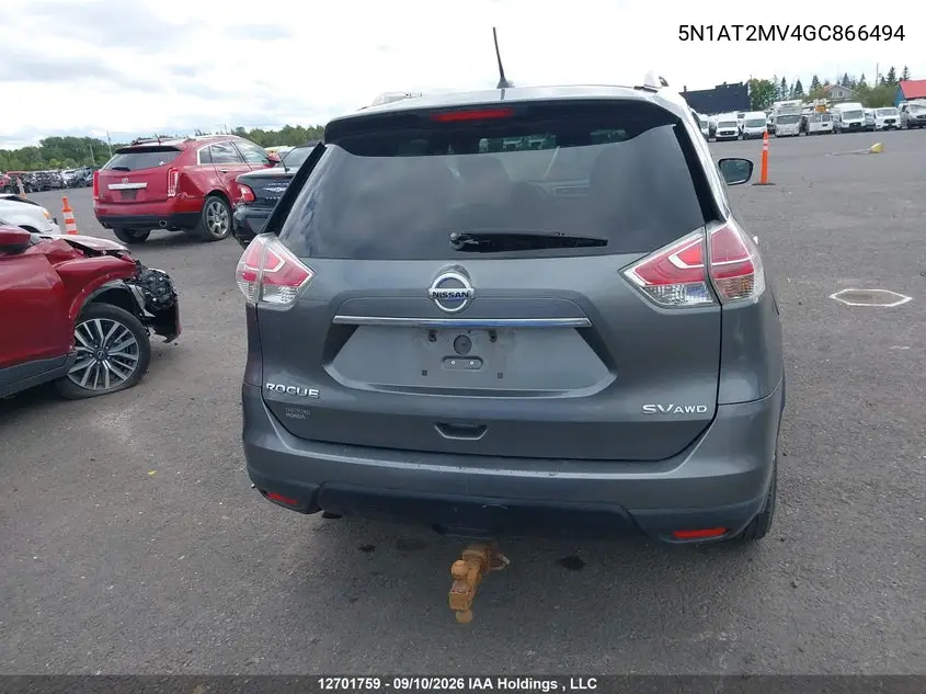 2016 NISSAN ROGUE VIN 5N1AT2MV4GC866494 — фото 15