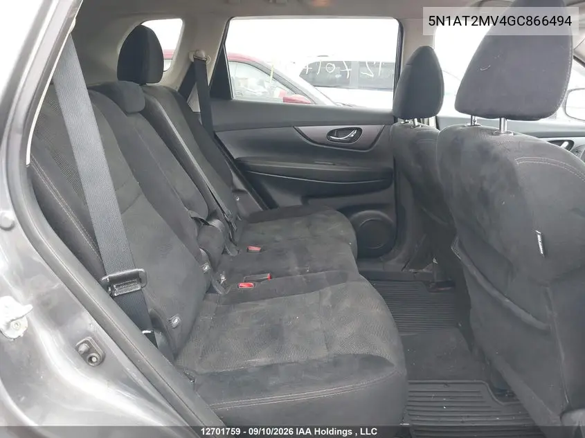 2016 NISSAN ROGUE VIN 5N1AT2MV4GC866494 — фото 8