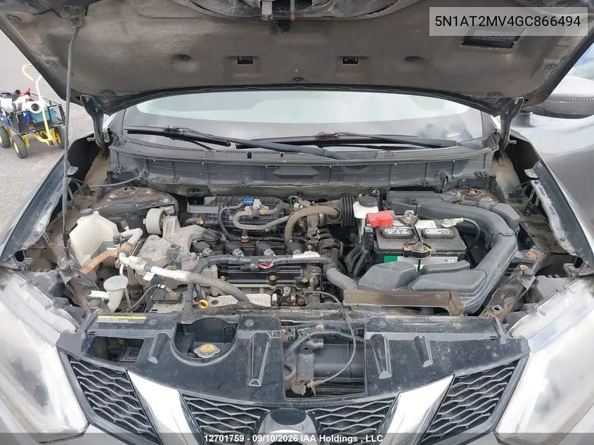 2016 NISSAN ROGUE VIN 5N1AT2MV4GC866494 — фото 9
