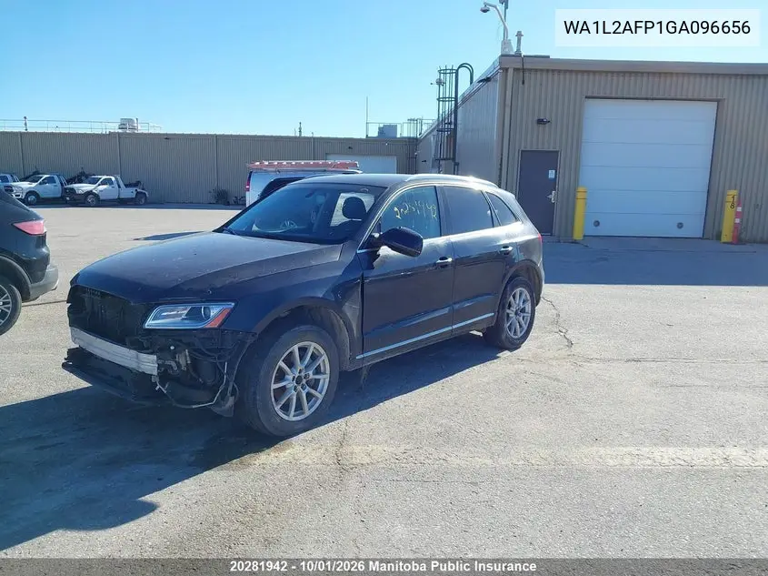 2016 AUDI Q5 VIN WA1L2AFP1GA096656 — фото 2
