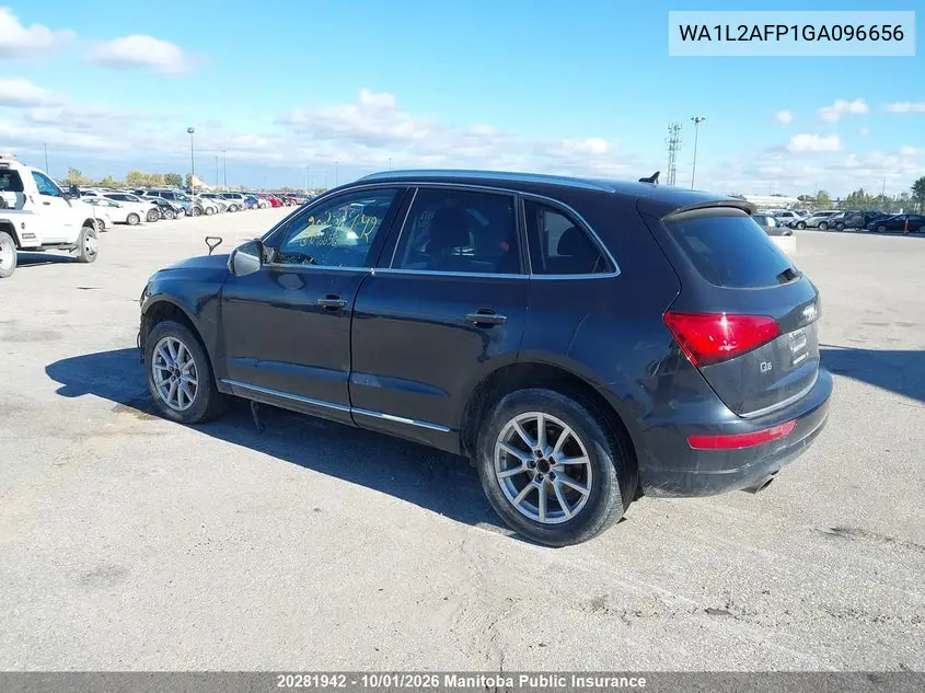 2016 AUDI Q5 VIN WA1L2AFP1GA096656 — фото 3