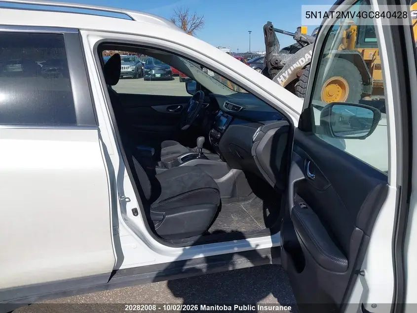 2016 NISSAN ROGUE VIN 5N1AT2MV4GC840428 — фото 5