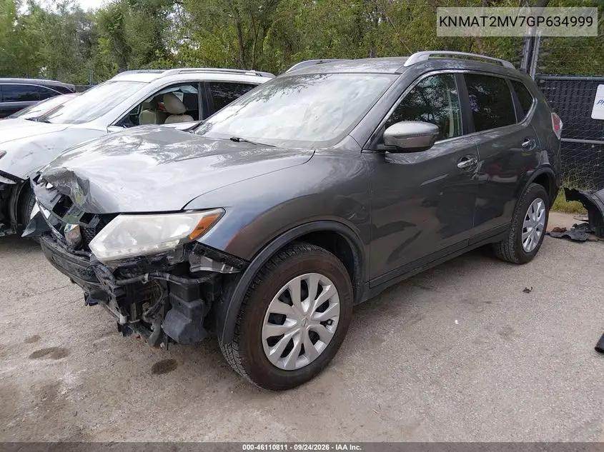 2016 NISSAN ROGUE VIN KNMAT2MV7GP634999 — фото 2