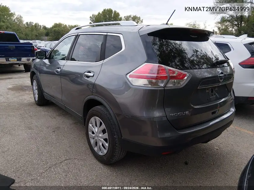 2016 NISSAN ROGUE VIN KNMAT2MV7GP634999 — фото 3