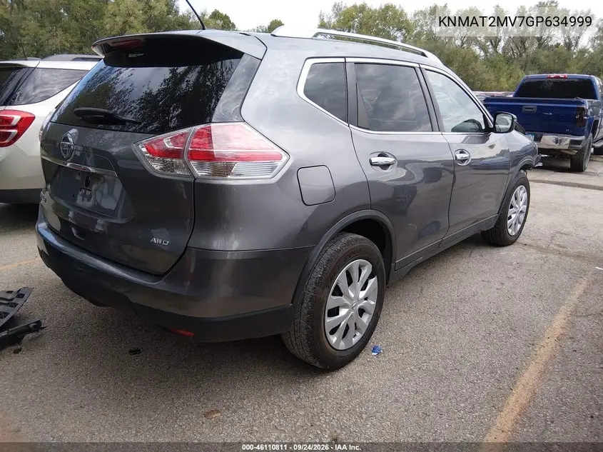 2016 NISSAN ROGUE VIN KNMAT2MV7GP634999 — фото 4
