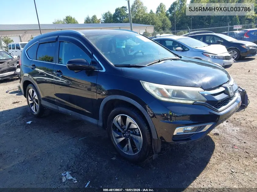 HONDA CR-V 2016, VIN 5J6RM4H9XGL003786