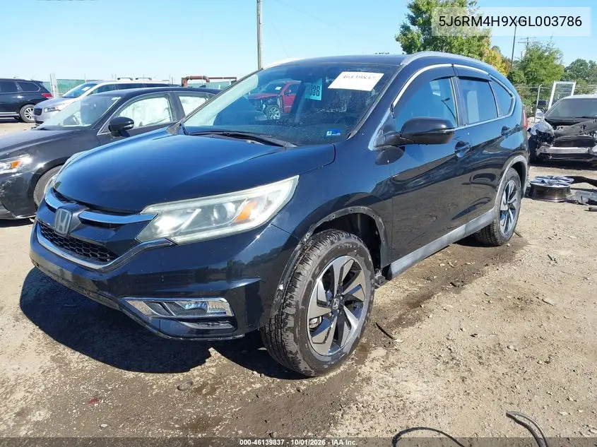 2016 HONDA CR-V VIN 5J6RM4H9XGL003786 — фото 2