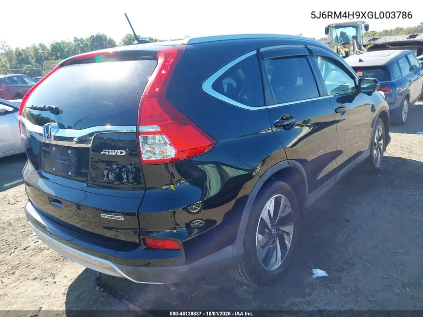 2016 HONDA CR-V VIN 5J6RM4H9XGL003786 — фото 4
