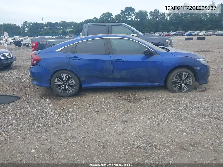2016 HONDA CIVIC VIN 19XFC1F72GE209737 — фото 13