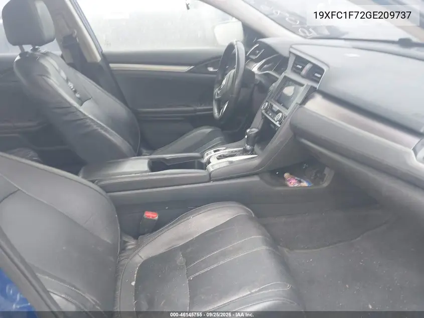 2016 HONDA CIVIC VIN 19XFC1F72GE209737 — фото 5
