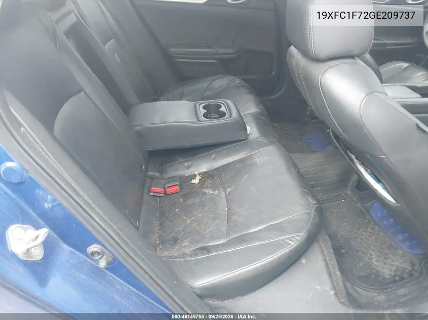 2016 HONDA CIVIC VIN 19XFC1F72GE209737 — фото 8