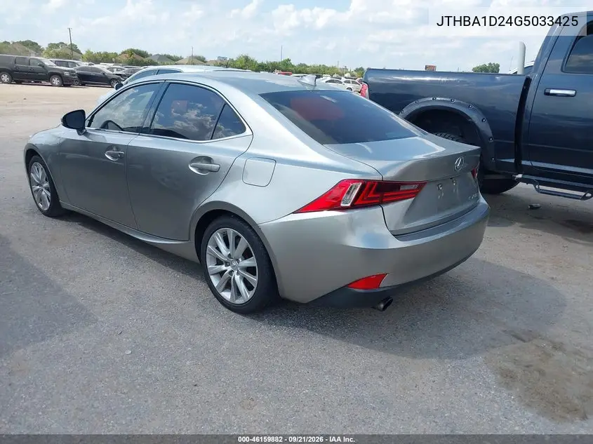 2016 LEXUS IS VIN JTHBA1D24G5033425 — фото 3