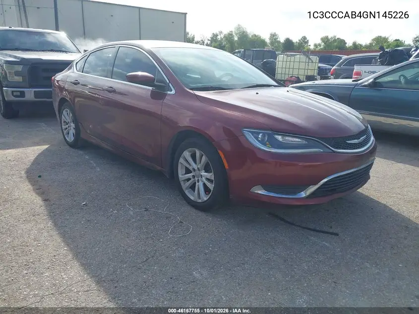 2016 CHRYSLER 200 VIN 1C3CCCAB4GN145226 — фото 2
