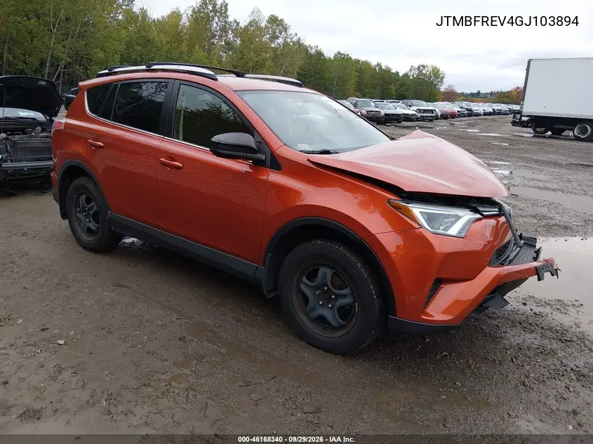 TOYOTA RAV 4 2016, VIN JTMBFREV4GJ103894