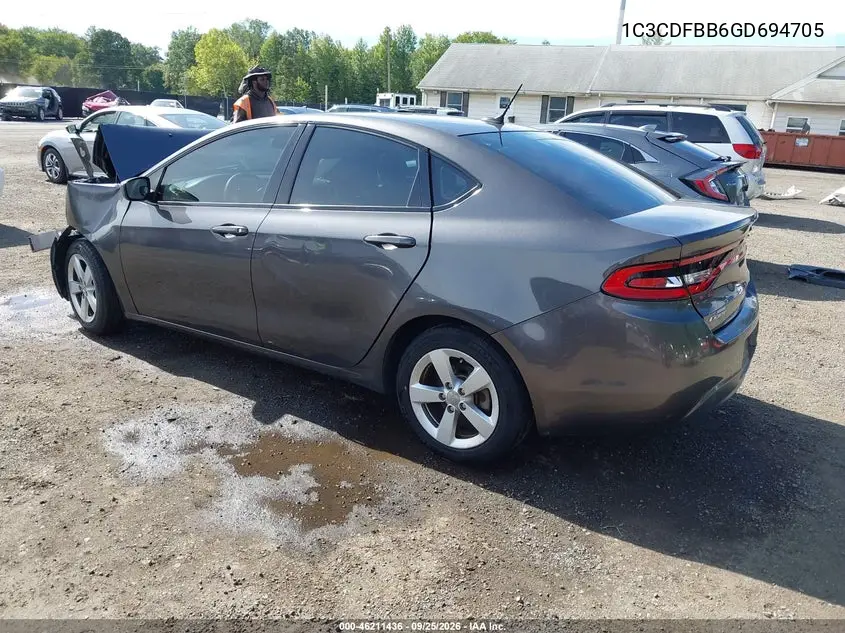 2016 DODGE DART VIN 1C3CDFBB6GD694705 — фото 3