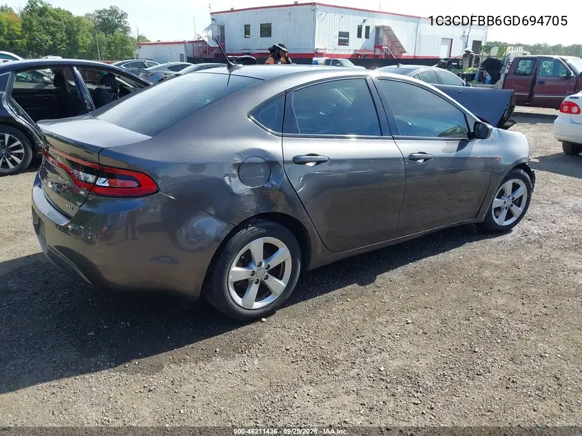 2016 DODGE DART VIN 1C3CDFBB6GD694705 — фото 4