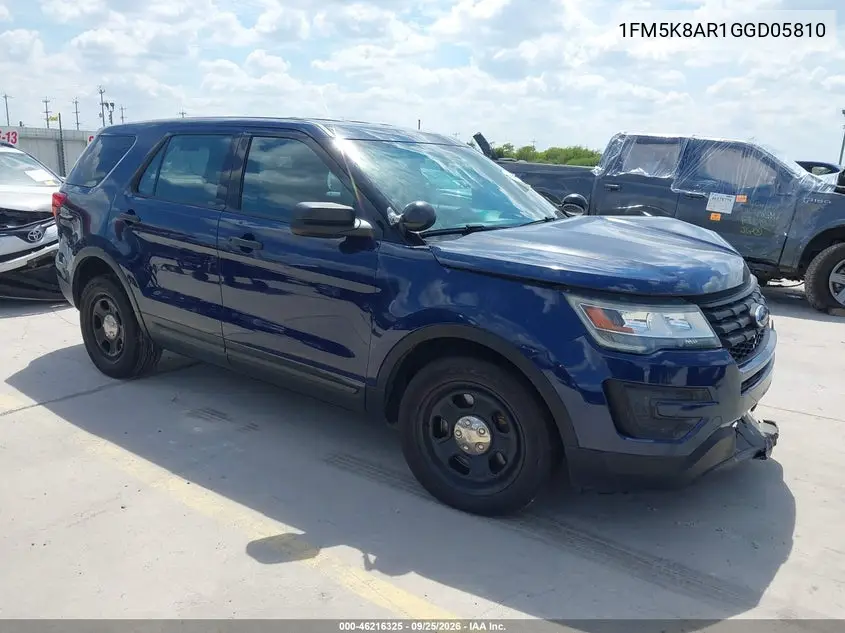 FORD POLICE 2016, VIN 1FM5K8AR1GGD05810