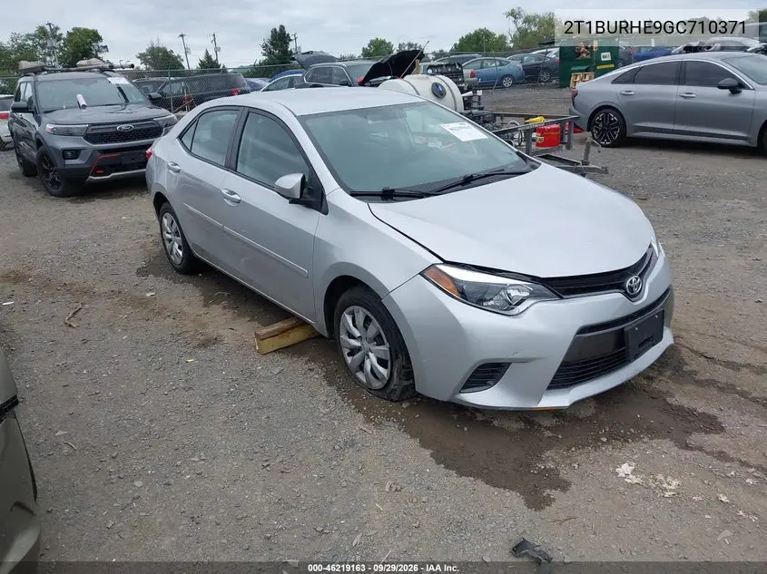 TOYOTA COROLLA 2016, VIN 2T1BURHE9GC710371