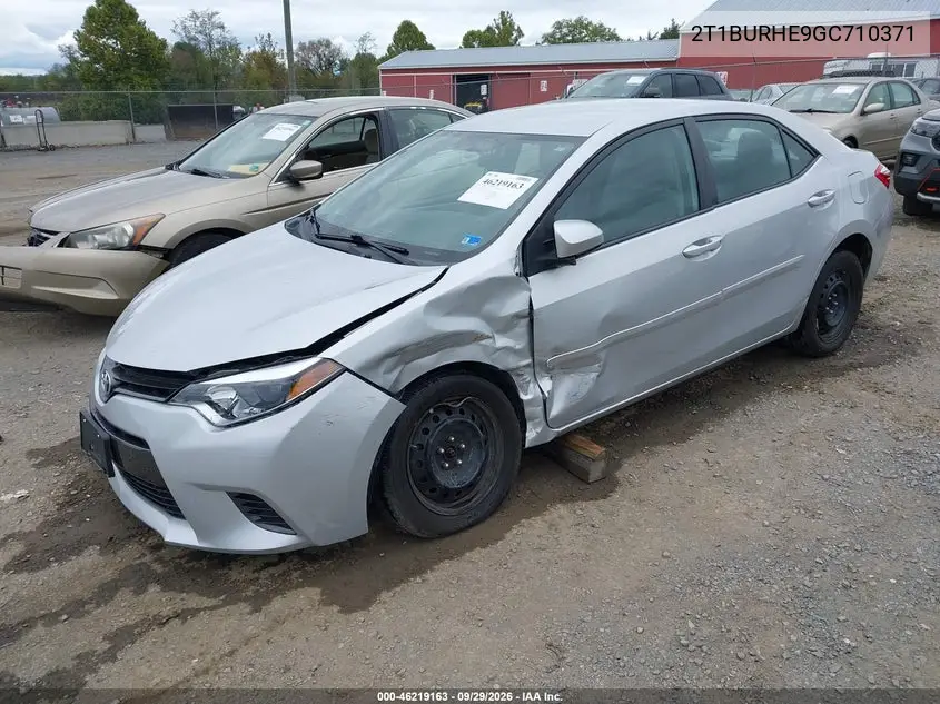 2016 TOYOTA COROLLA VIN 2T1BURHE9GC710371 — фото 2