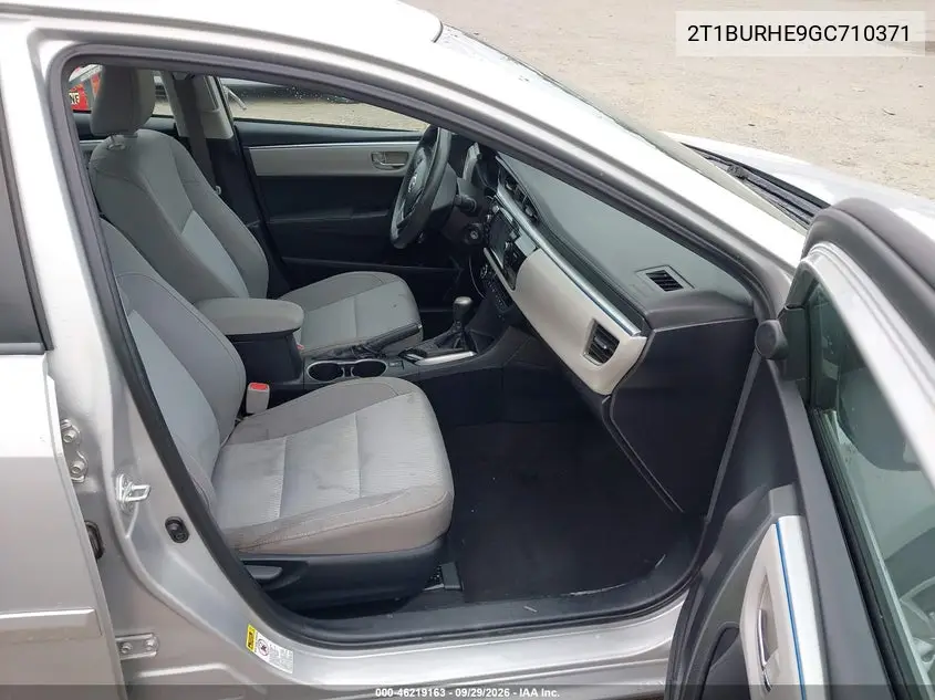 2016 TOYOTA COROLLA VIN 2T1BURHE9GC710371 — фото 5