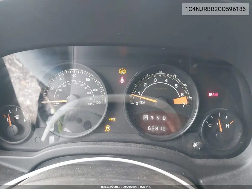 2016 JEEP LIBERTY (PATRIOT) VIN 1C4NJRBB2GD596186 — фото 7