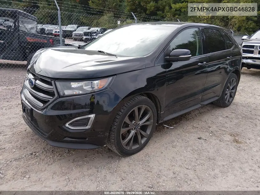 2016 FORD EDGE VIN 2FMPK4APXGBC46828 — фото 2