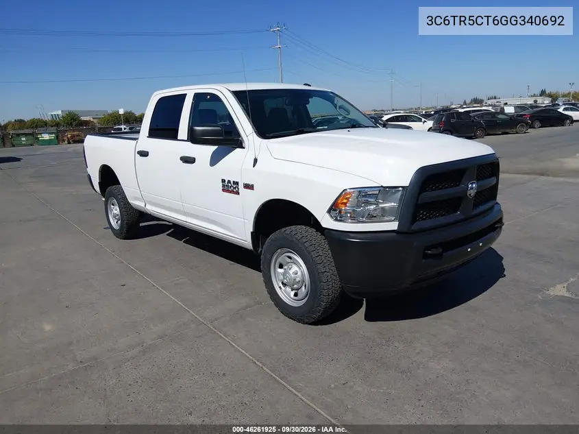 RAM 2500 2016, VIN 3C6TR5CT6GG340692