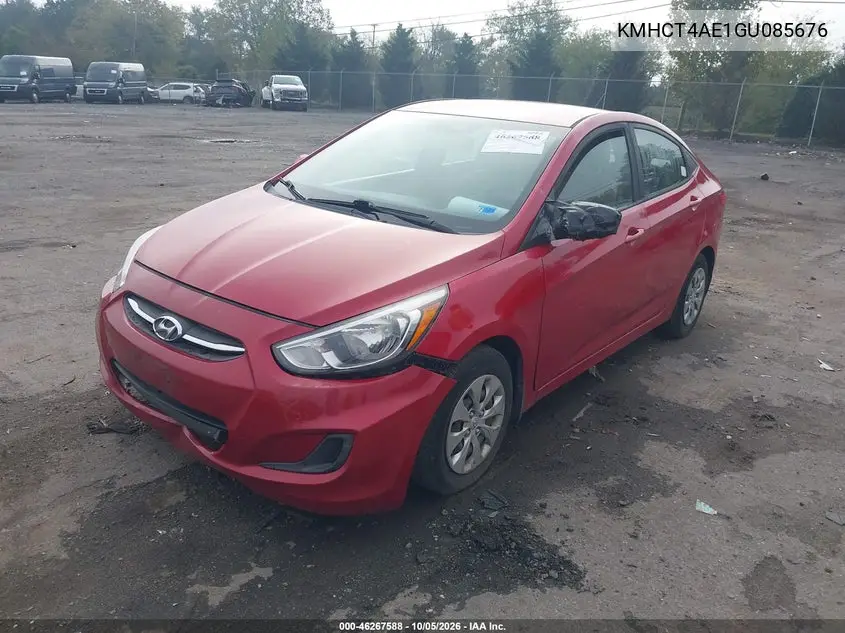 2016 HYUNDAI ACCENT VIN KMHCT4AE1GU085676 — фото 2
