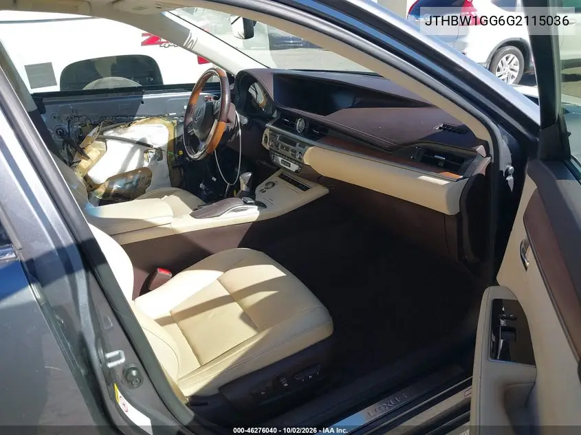 2016 LEXUS ES VIN JTHBW1GG6G2115036 — фото 5