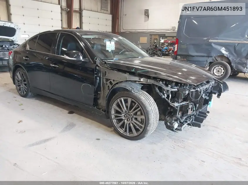 INFINITI Q50 2016, VIN JN1FV7AR6GM451893