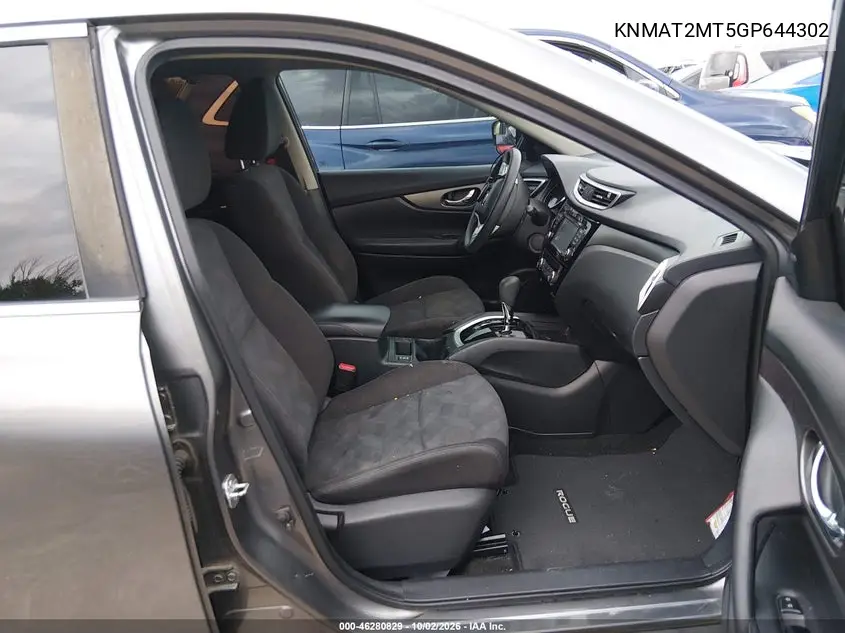 2016 NISSAN ROGUE VIN KNMAT2MT5GP644302 — фото 5