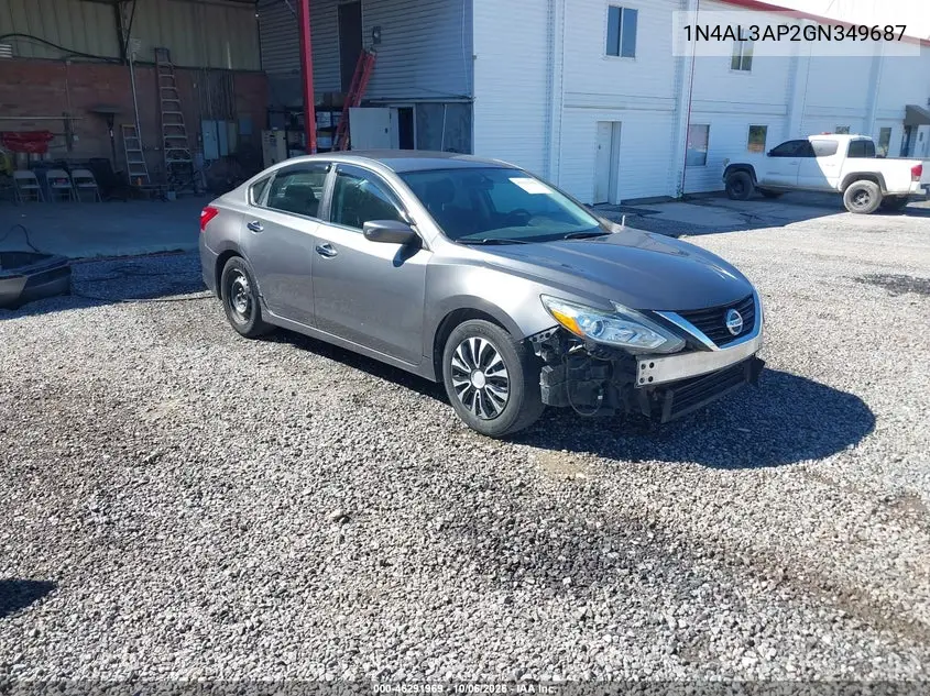 NISSAN ALTIMA 2016, VIN 1N4AL3AP2GN349687
