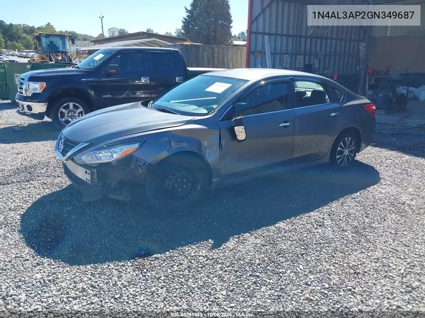 2016 NISSAN ALTIMA VIN 1N4AL3AP2GN349687 — фото 2