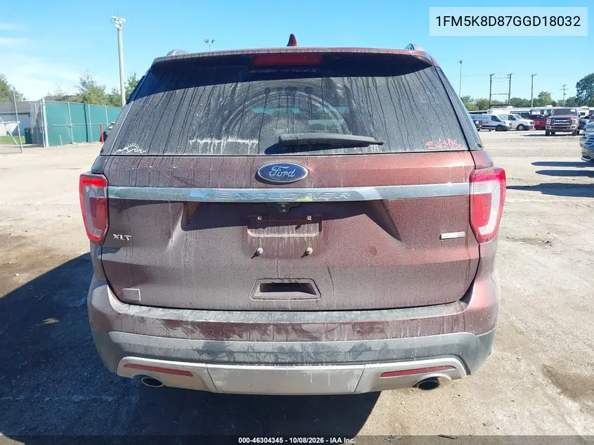 2016 FORD EXPLORER VIN 1FM5K8D87GGD18032 — фото 16