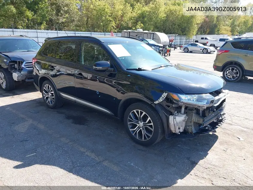 MITSUBISHI OUTLANDER 2016, VIN JA4AD3A39GZ005913