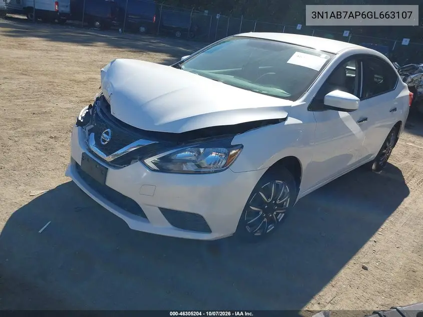 2016 NISSAN SENTRA VIN 3N1AB7AP6GL663107 — фото 2