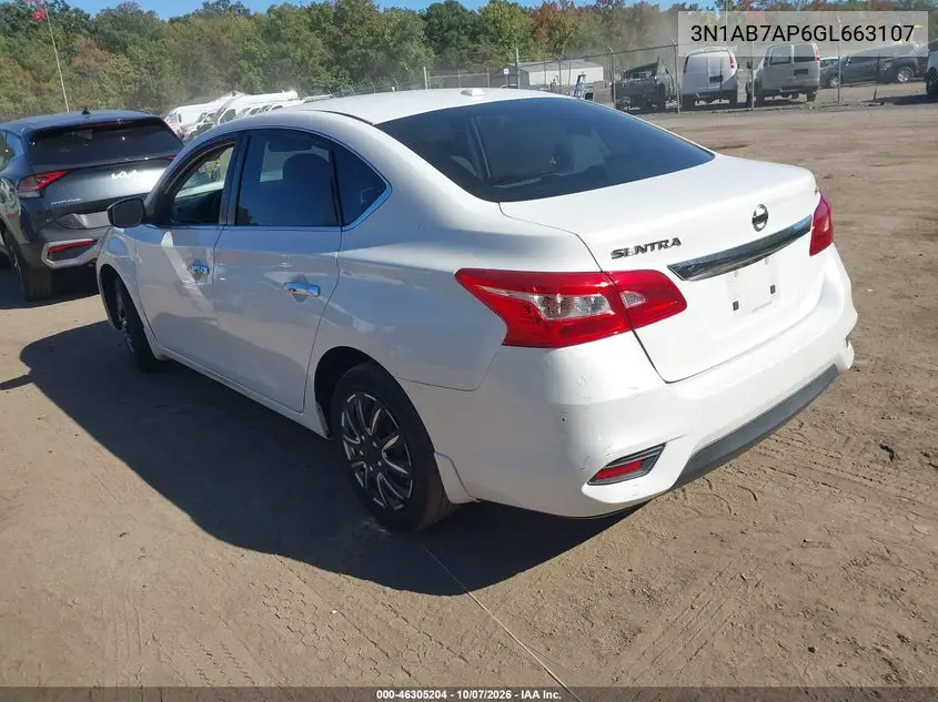 2016 NISSAN SENTRA VIN 3N1AB7AP6GL663107 — фото 3