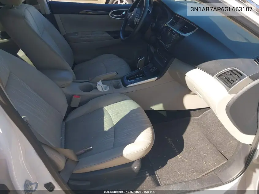 2016 NISSAN SENTRA VIN 3N1AB7AP6GL663107 — фото 5