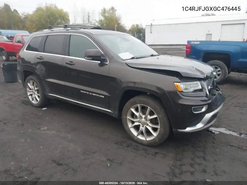 JEEP GRAND CHEROKEE 2016, VIN 1C4RJFJGXGC476445
